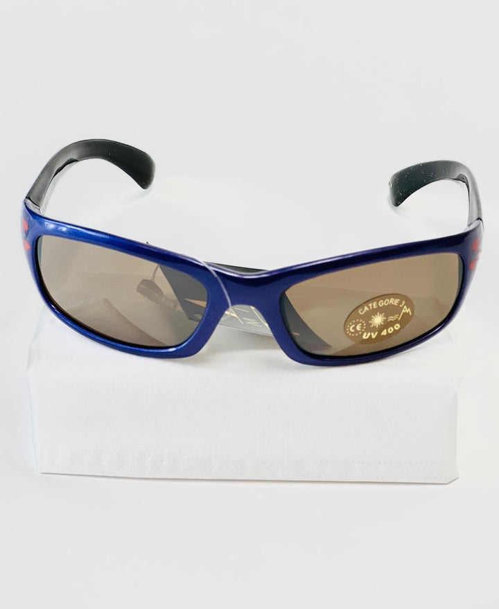 Children's sunglasses UV - purple & black with flame