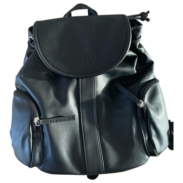 Bugatti Vegan Leather Backpack in Black | ModeSens Cosmos 2.0