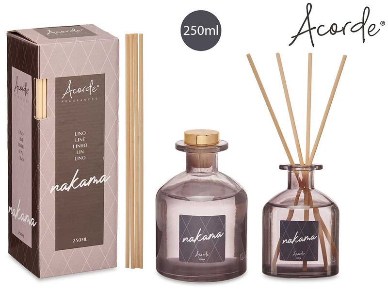 Acorde - 250 ml Fragrance liquid glass with scent sticks gift box Line