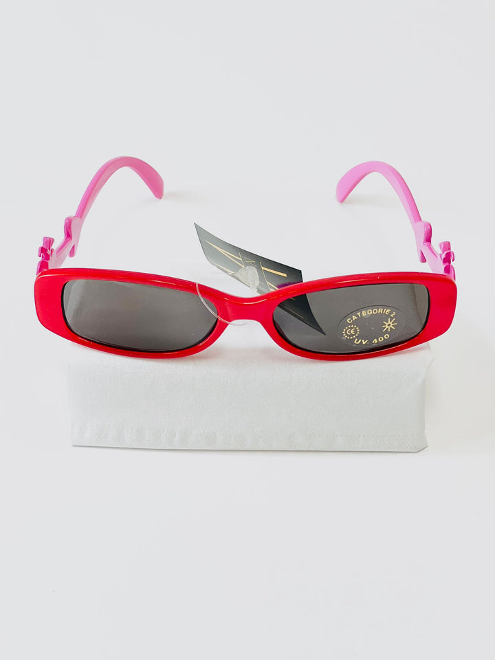 Children's sunglasses UV - Pink & Red with apple