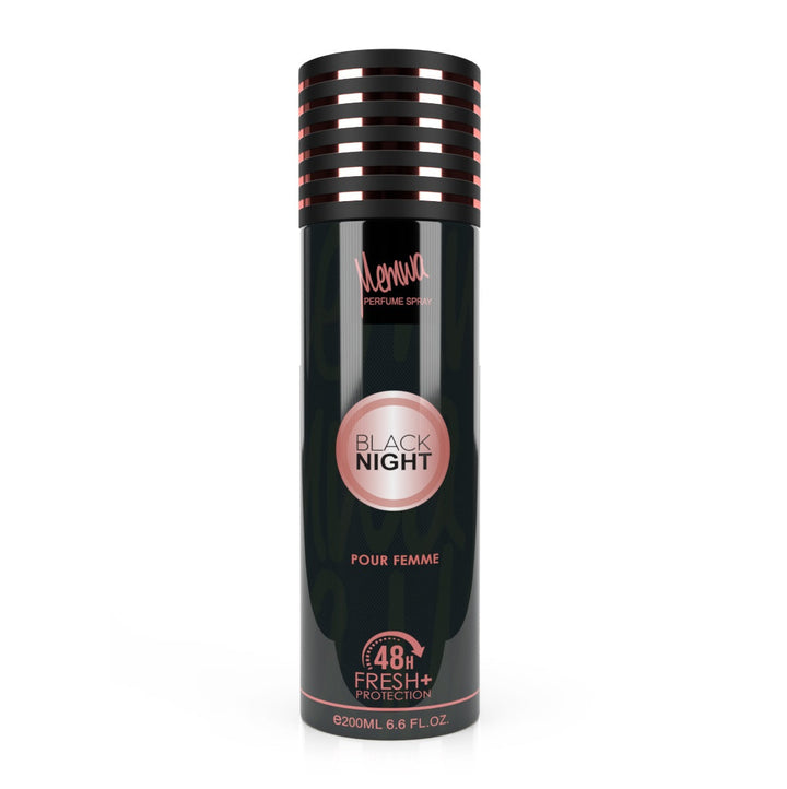 Deodorant / Parfume Spray 200ml 48h Memwa Black Night Pour Femme