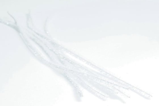 HOBBY2YOU Chenille glitter 50cm 8mm 6 stk hvid ⎮ 8716659088680 ⎮ VE_736211