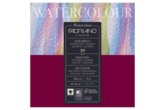 Fabriano Studio Wc Paper Studio Bl 20F 200G 20X20 ⎮ 8001348173540 ⎮ VE_834181