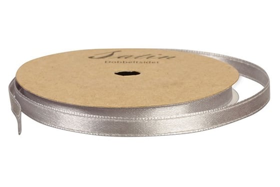 Satinbånd 6mm 10m grå/sølv ⎮ 5700137432532 ⎮ VE_743253