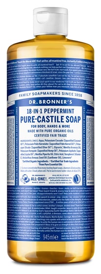 Dr. Bronner's - Pure Castile Liquid Soap Peppermint 945 ml ⎮ 18787243459 ⎮ CS_1181800