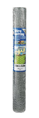 Galvaniseret Hønsenet 10m x 0,6m ⎮ 5024160500359 ⎮ FS_000444
