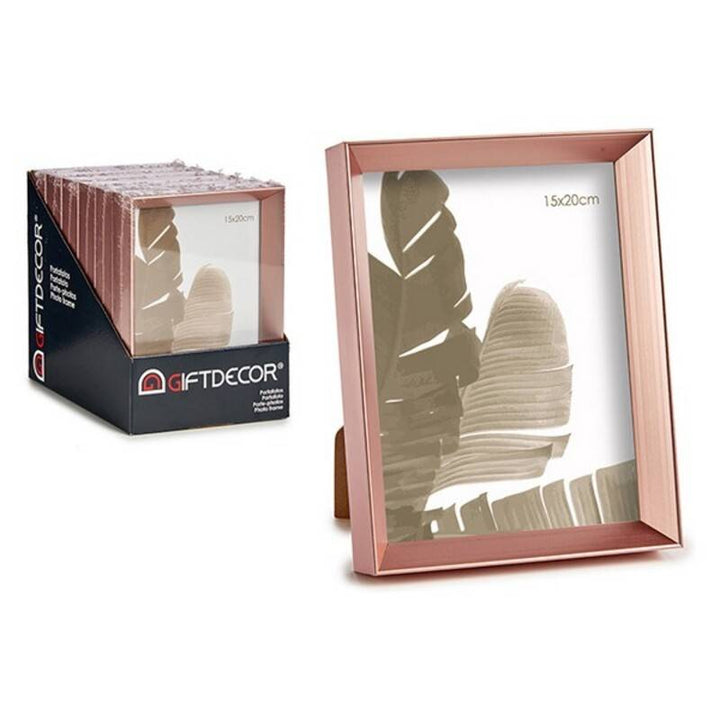 Giftdecor - Billederamme dyb model  15x20x 3,5 cm Rosenguld