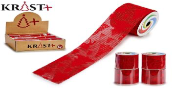 Krist - Gift Ribbon Red Transparent Christmas figure