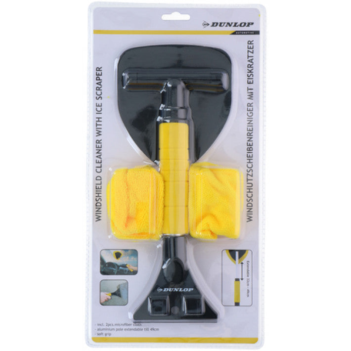 Dunlop - Multi-function ice scraper & window cleaner Incl. 2 Microfiber cloths