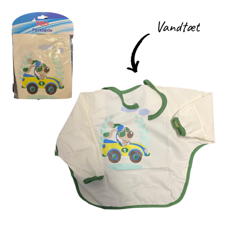 Bibs - Apron With Sleeves 100% Polyurethane Leather - Waterproof