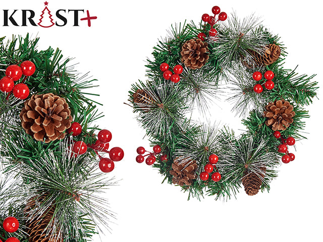 Krist - Christmas wreath 30cm - Pine & Fruit