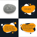 DS - Steel sponges 3 pcs pot sponges 8 x 3 cm