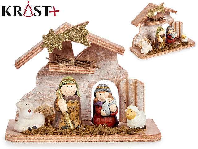 Christ - Virgin Mary's farm theme Approx 20 cm.