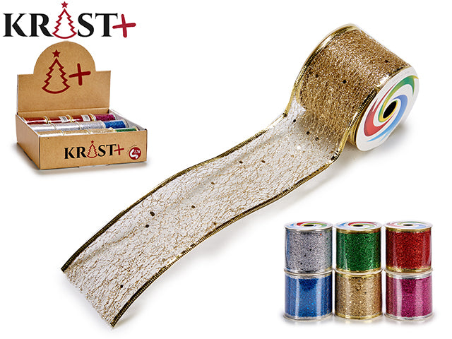 Krist - Gift ribbon with metallic edge
