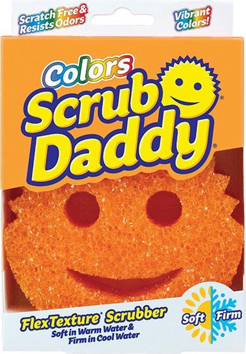 Scrub Daddy Cleaning Sponge and Dish Scrubber - Orange