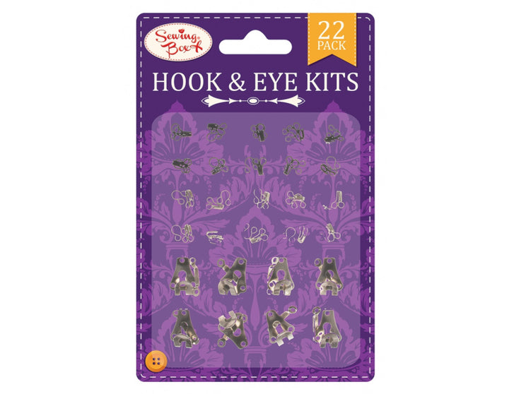 Sewing Box Hægter Og Øjne Sæt 22pk - Dollarstore.dk