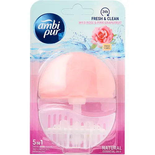 Ambi Pur Toiletfælgefrisker Og Rens 55ml - Wild rose & grape