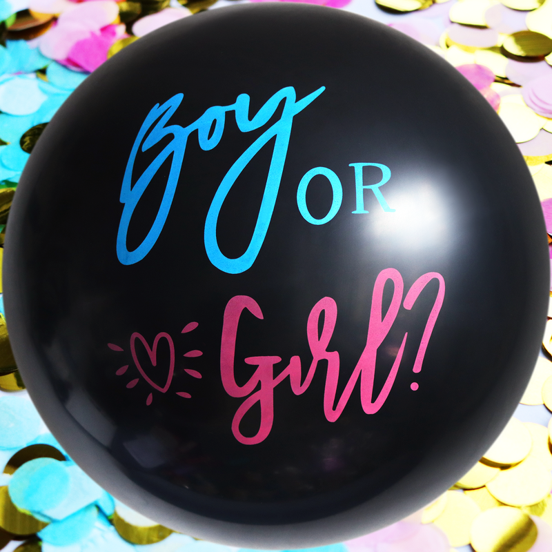 ColorParty - 90cm Boy or Girl surprise balloon (build your own kit)