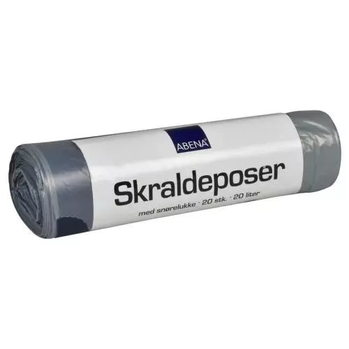 Skraldeposer Snørelukke 20L - 20stk fra Abena