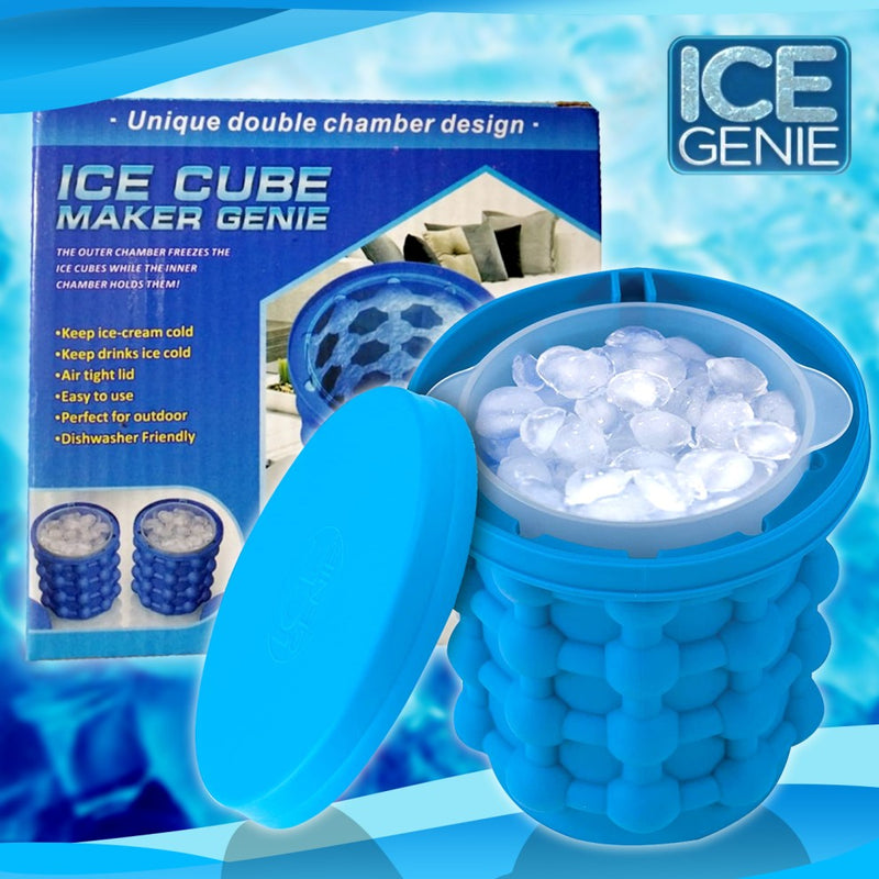 ice cube tray silicone with lid - Ice Cube Maker Genie