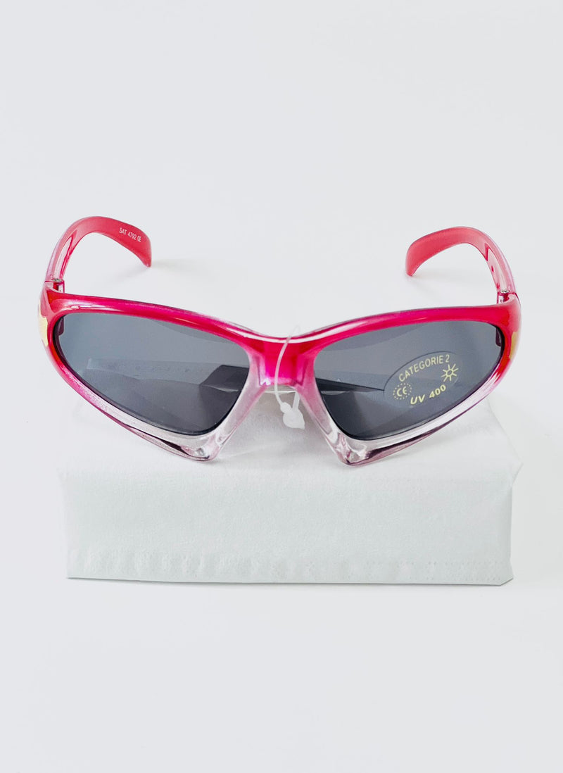 Children's sunglasses UV - Red &amp; clear with flame