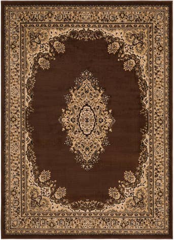 Royal Classic Tæppe - 160×215 cm Brun & Creme med Orientalsk Mønster
