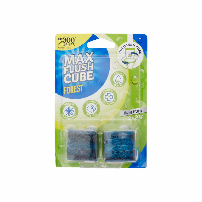 Max Flush Cube  2x50g Forest toiletblok