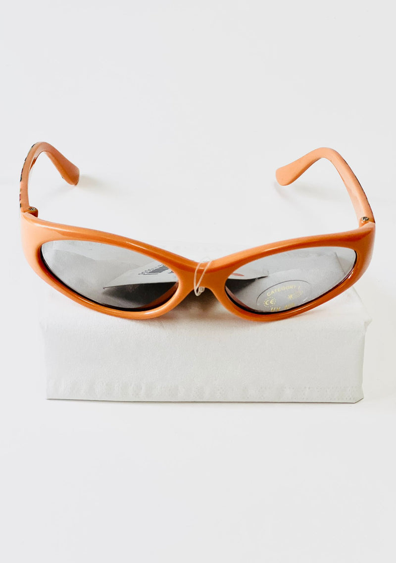 Children's sunglasses UV - Orange with Ladybug