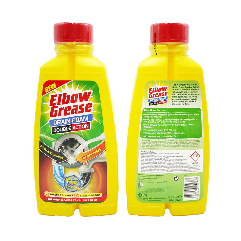 Elbow Grease Afløbsskum Double Action 500ml