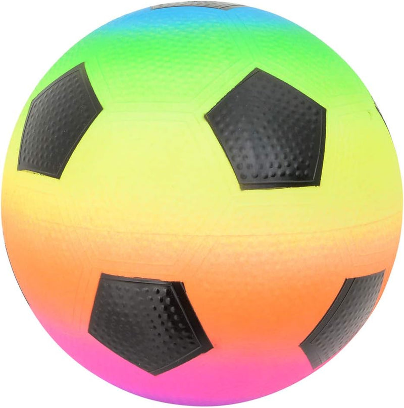 RIN - 9 inch rainbow soccer playground ball -&gt; info