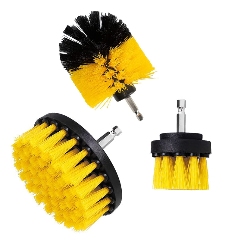Protools - drill-powered Cleaning Brushes 3 pcs Cleaning Brushes drill-powered