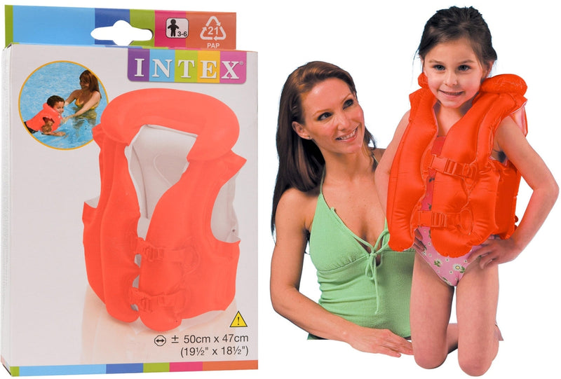 Intex - inflatable Lifejacket, Intex Deluxe 3-6 years