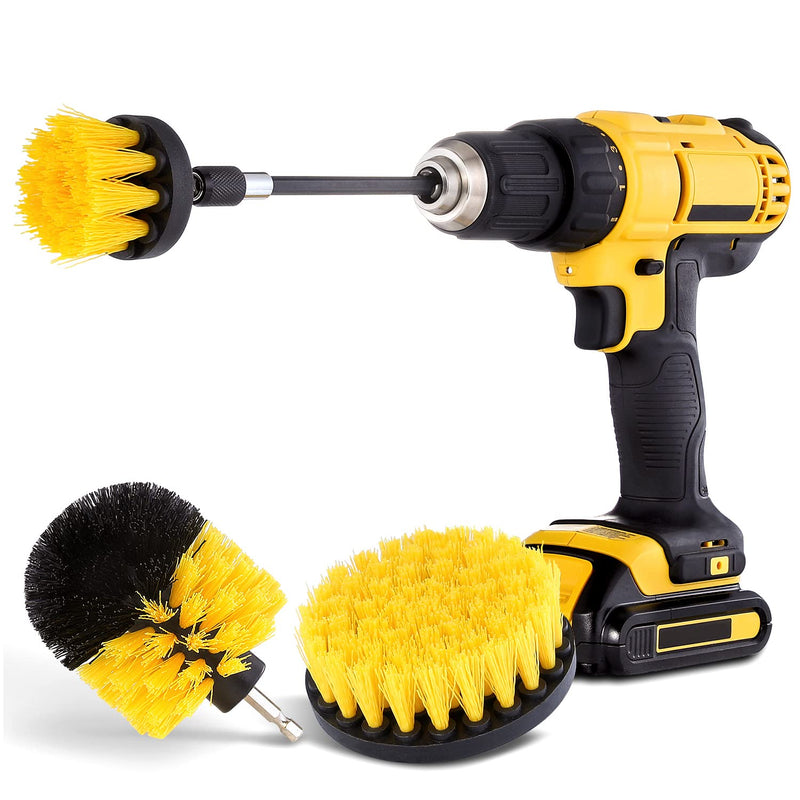 Protools - drill-powered Cleaning Brushes 3 pcs Cleaning Brushes drill-powered