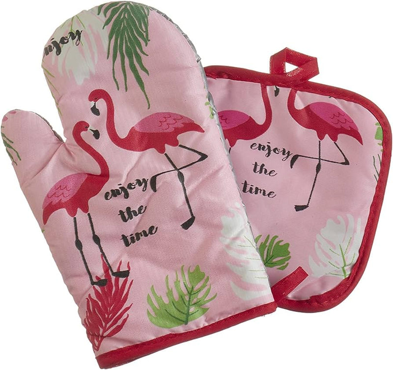 Ovnhandske og pad sæt flamingo (Flere varianter)