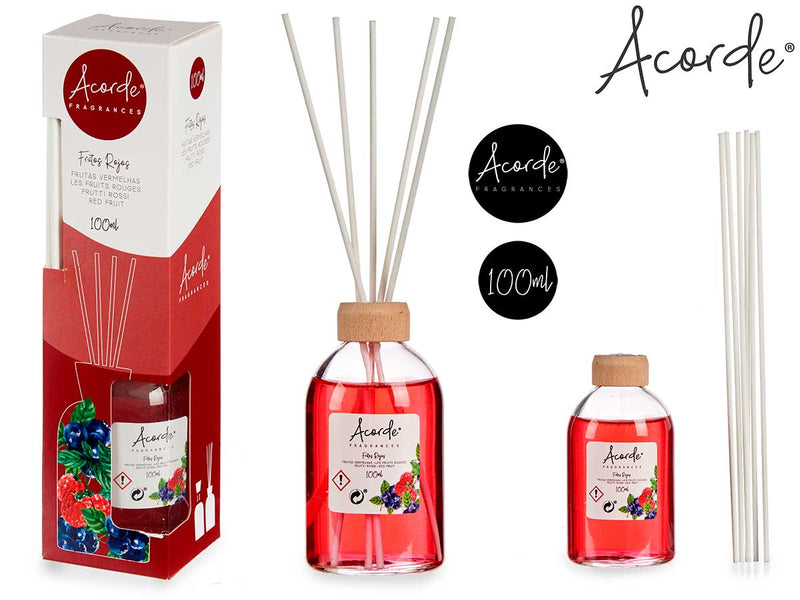 Acorde Fragrance sticks glass liquid 100ml - Red fruits