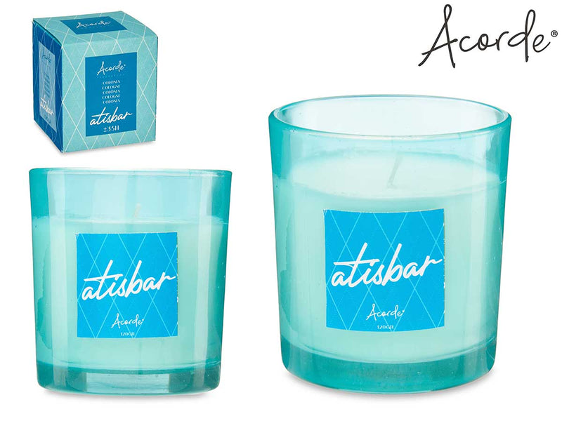 Acorde - 35 hours 120gr scented candle in glass in gift box Cologne