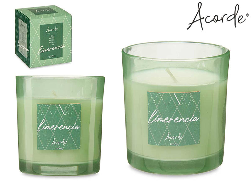 Acorde - Cimerencia 120gr scented candle in glass Lotus in gift box 35 hours