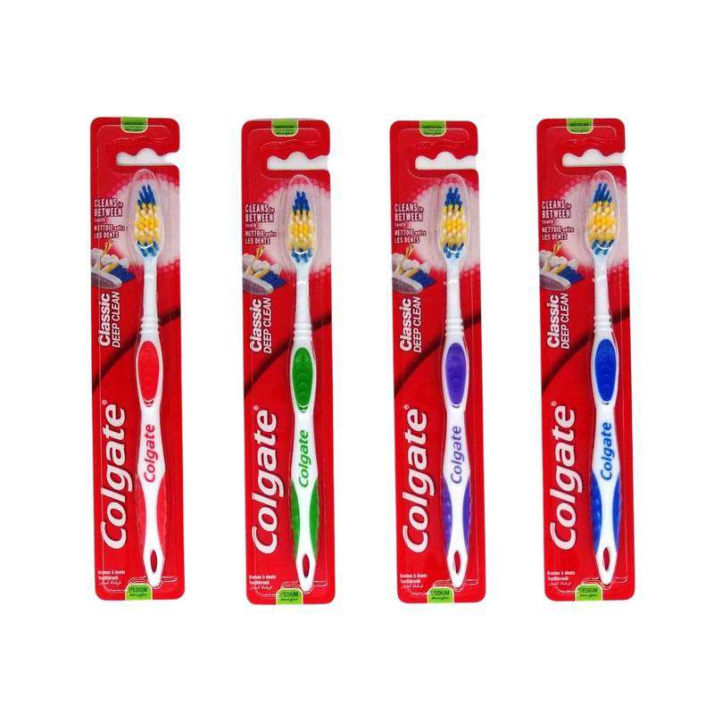 Tandbørste fra Colgate - Classic deep clean Medium (tilfældig farve)