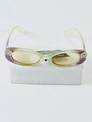 Children's sunglasses UV - Yellow and purple striped