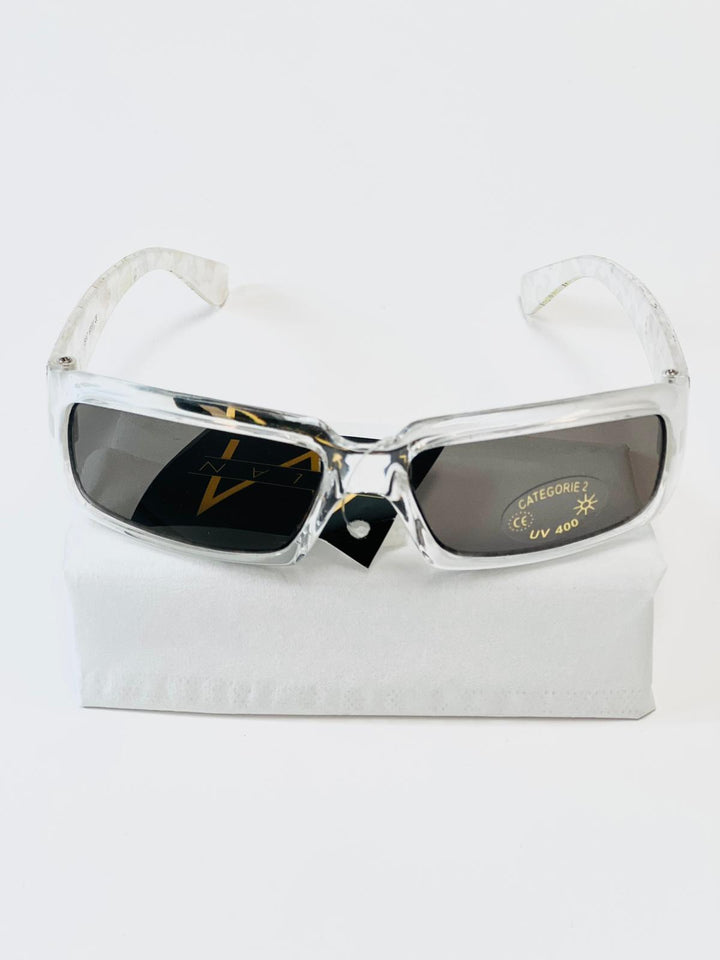 Children's sunglasses UV - Clear frame with animals on the side