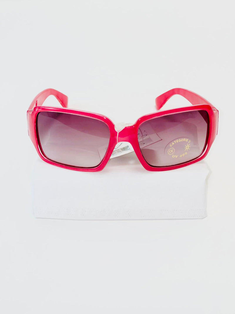 Children's sunglasses UV - pink with flowers on the side
