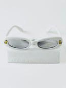 Children's sunglasses UV - White with plush animal