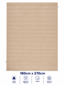 Stilrent tæppe 180x270 cm - Nordic Sand Stripe