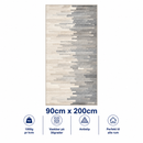 Tæppe / løber 90x200cm, Nordic Fade Blue Grey