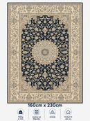 Stilrent tæppe 160x230 cm, Royal Heritage Navy