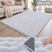 Velour Bubble Cloud Gray Tæppe 180x290 cm