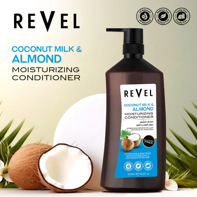 Revel 1000ml Balsam Kokosmælk & mandel, sulfatfri