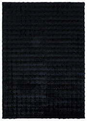Velour Bubble Tæppe 160x230 cm – Deep Black