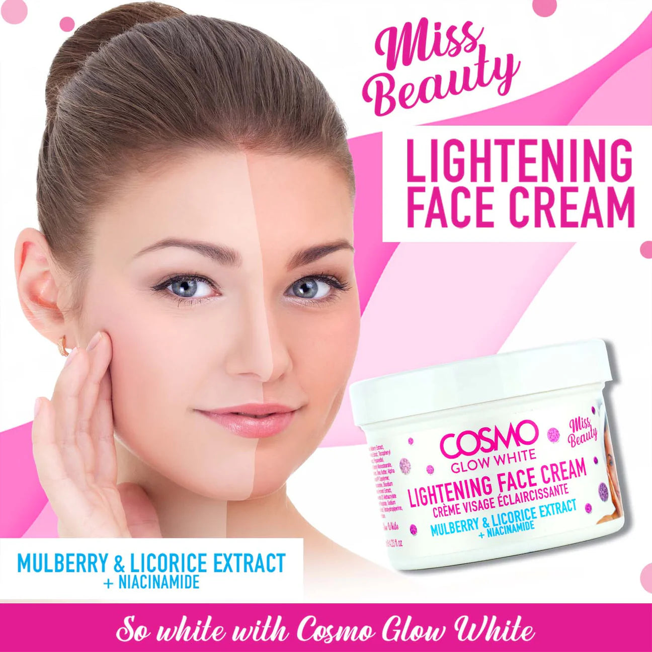 COSMO Glow White – Komplet Opklarende hudplejepakke (Pakketilbud)