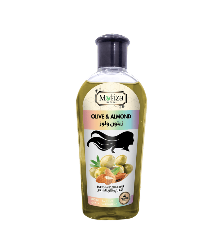 Motiza 100% ren olie til håret Oliven & Mandel 200ml
